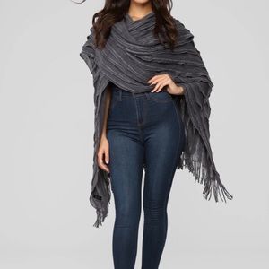 Fashion Nova Charcoal Shack Scarf